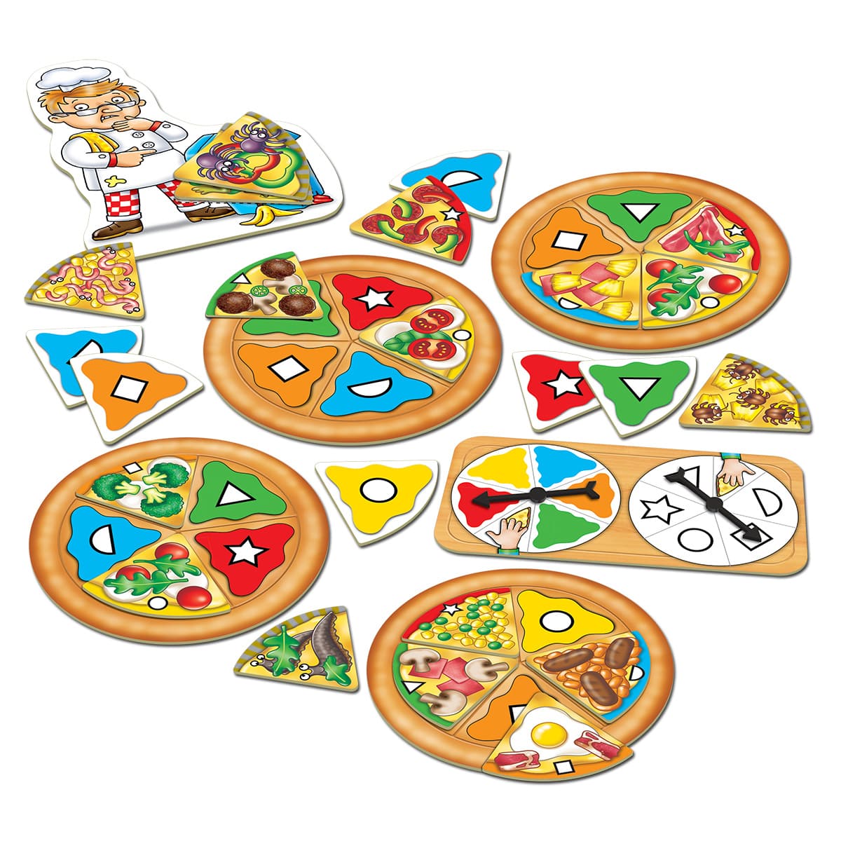 マッチングゲーム Pizza,Pizza!: ボーネルンド  オンラインショップ。世界中の知育玩具など、あそび道具がたくさん。0歳からのお子様へのプレゼントにも。