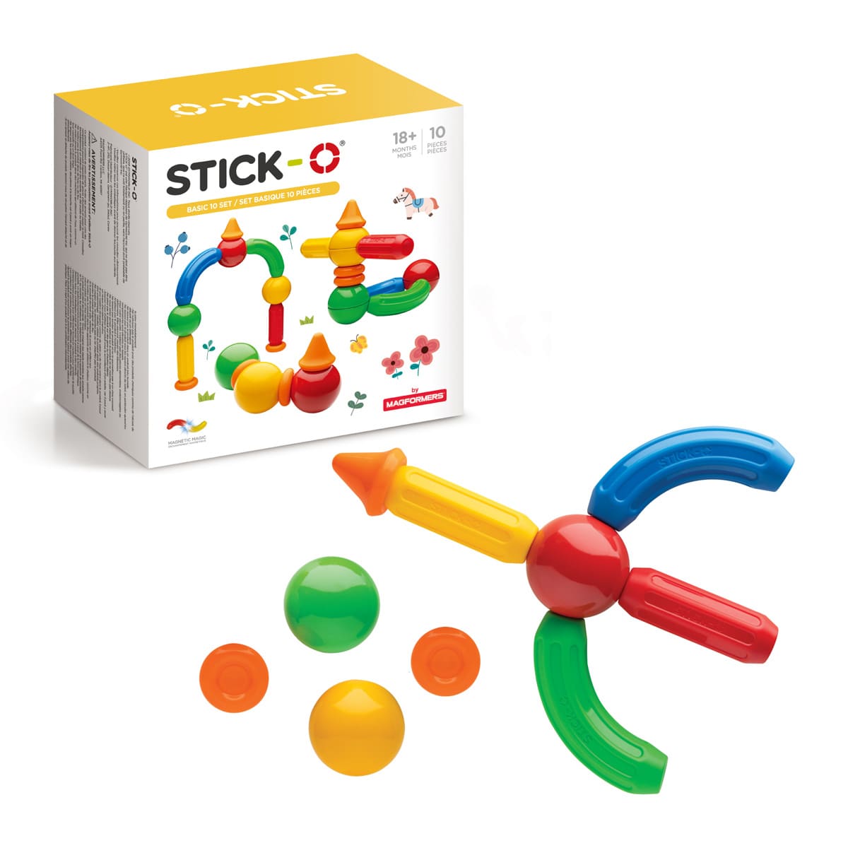 スティック・オー ベーシック 10ピース: ボーネルンド オンラインショップ。世界中の知育玩具など、あそび道具がたくさん。0歳 からのお子様へのプレゼントにも。