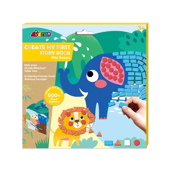 シールであそんでつくる絵本