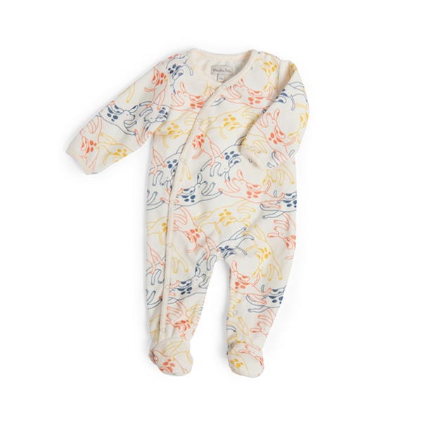 いぬ柄のロンパース